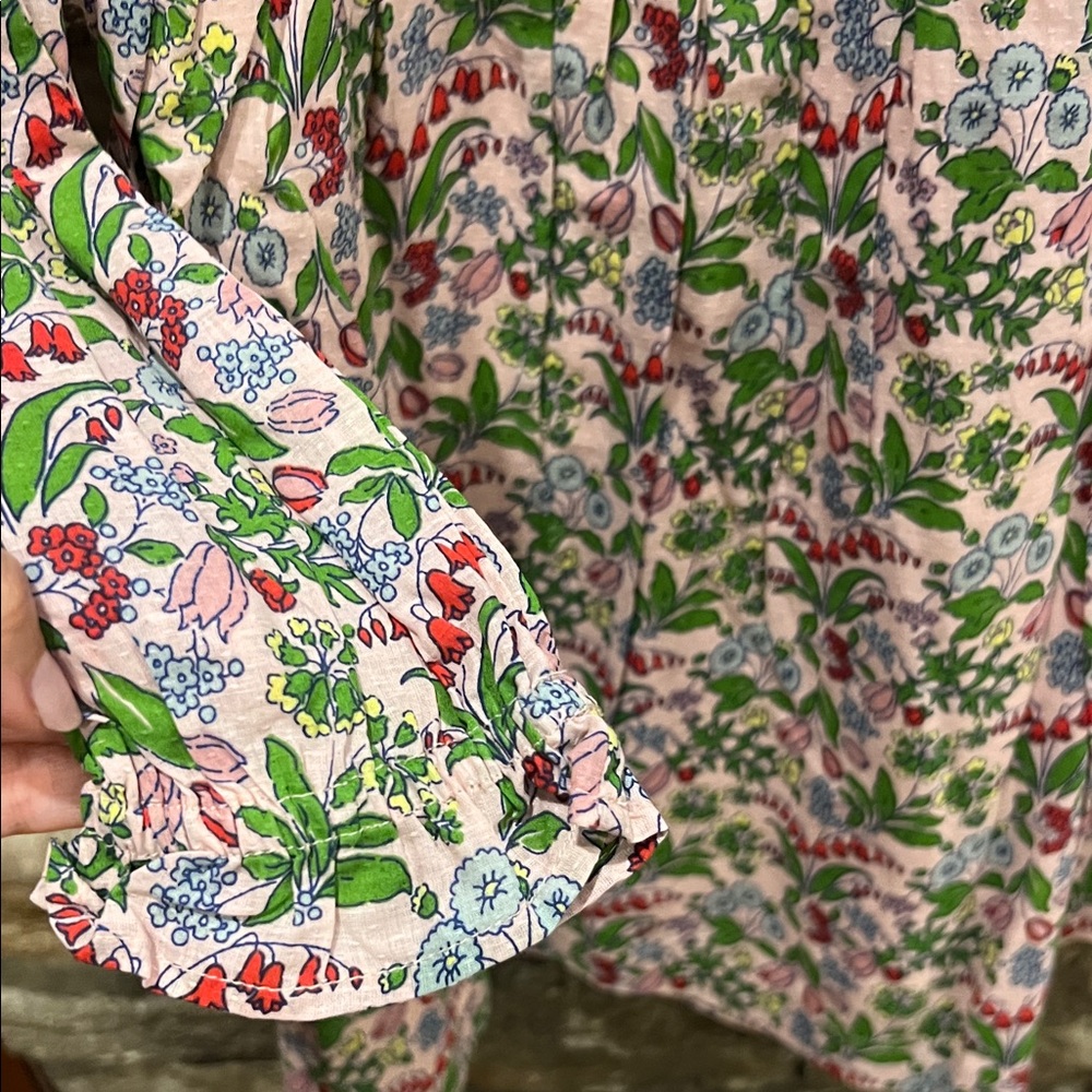 Mini Boden Multicolor Floral Kids Dress - Picture 4 of 6